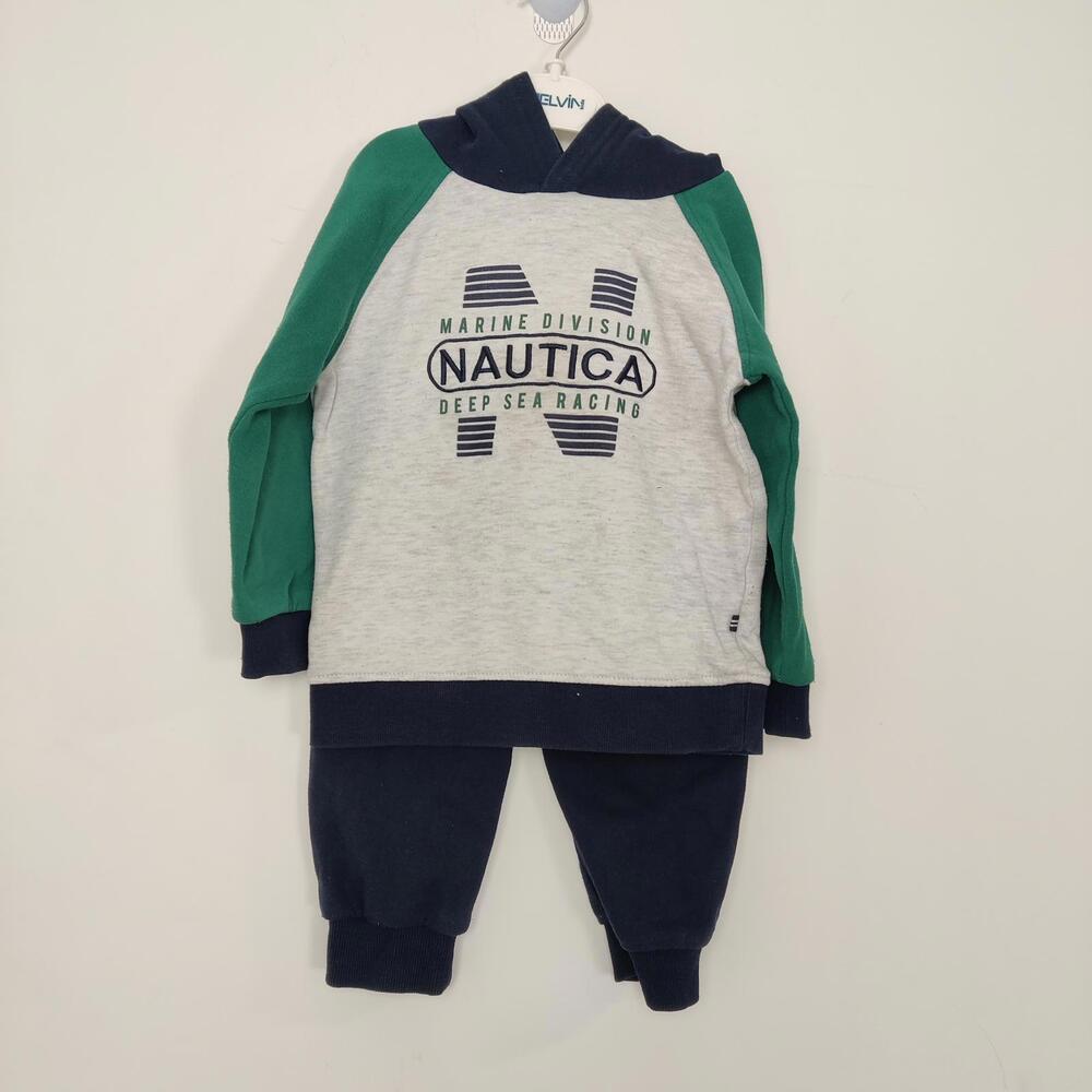 Nautica Boy's Sweatpants and Hoodie Set Size 4T Loungewear Gorpcore